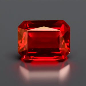 Roter Mosambik Rubin Achteckschliff 13.50 Ct Loser Edelstein für den Ringgebrauch