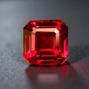 Natürlicher Rubin 5.80 Ct Quadratschliff Edelstein [BEHANDELTER EDELSTEIN]