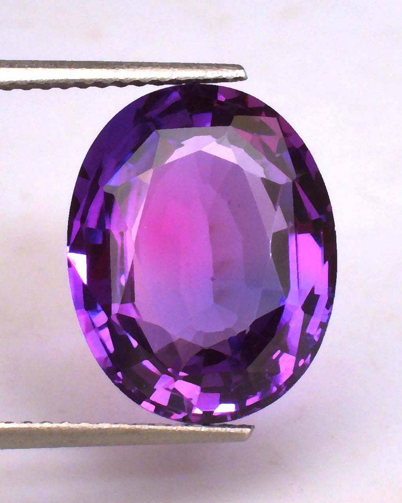 Natural Purple Pink Sapphire 7.90 Ct Certified Oval Cut Loose Etsy