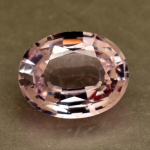 Natural Morganite 6.35 Ct Baby Pink Oval Cut Loose Gemstone Certified Gemstone [TREATED[