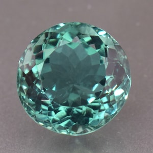 Natural Mint Green Tourmaline 12.40 Ct Round Cut Loose Gemstone [TREATED]