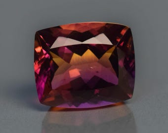 Natural Certified Bolivia Ametrine 17.40 Ct Cushion Cut Loose Gemstone For Ring