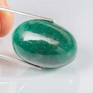 Natural Emerald 30.25 Ct Oval Shape Loose Cabochon From Zambia