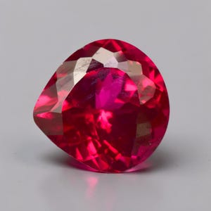Natural Ruby Gemstone Mozambique 8.15 Ct Certified Heart Cut Loose Gem