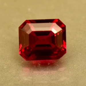 Red Mozambique Ruby Octagon Cut 6.85 Ct Loose Gemstone For Ring Use