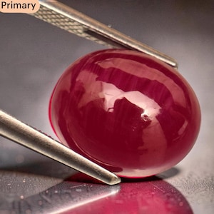 Natural Red Ruby Cabochon 11.55 Ct Oval Shape Cabochon For Ring Use
