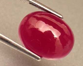 Natural Red Ruby Cabochon 9.35 Ct Oval Shape Cabochon For Ring Use