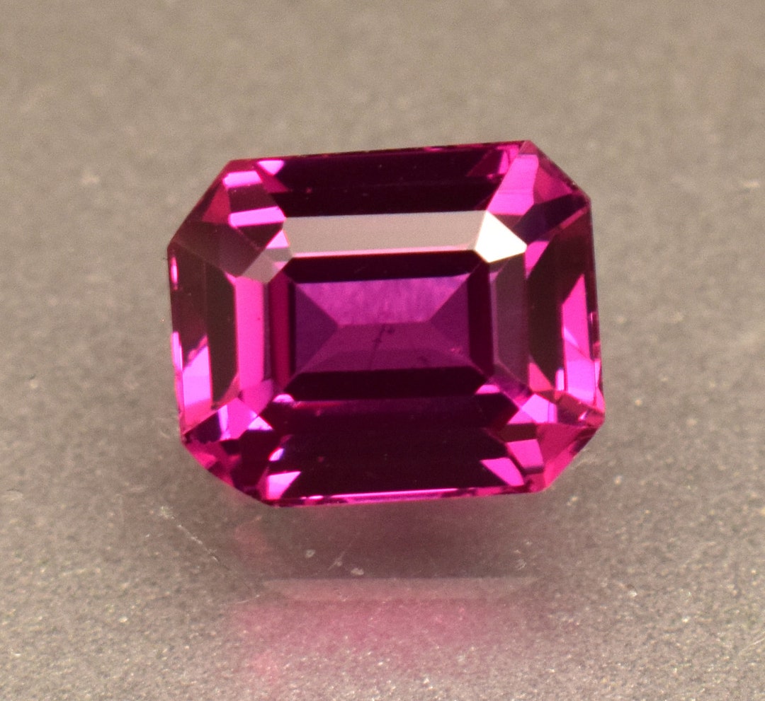 Natural Purple Pink Rhodolite Garnet Certified Emerald Cut 5.30 Ct ...