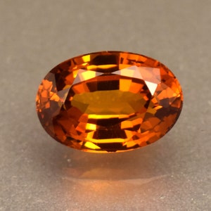 Natural Earth Mined Hessonite Orange Garnet 5.45 Ct Oval Cut Loose Gemstone From Sri Lanka