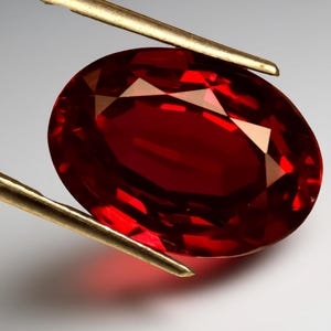 Rubino rosso del Mozambico, taglio ovale, 13,05 ct, pietra preziosa sciolta per ciondolo.