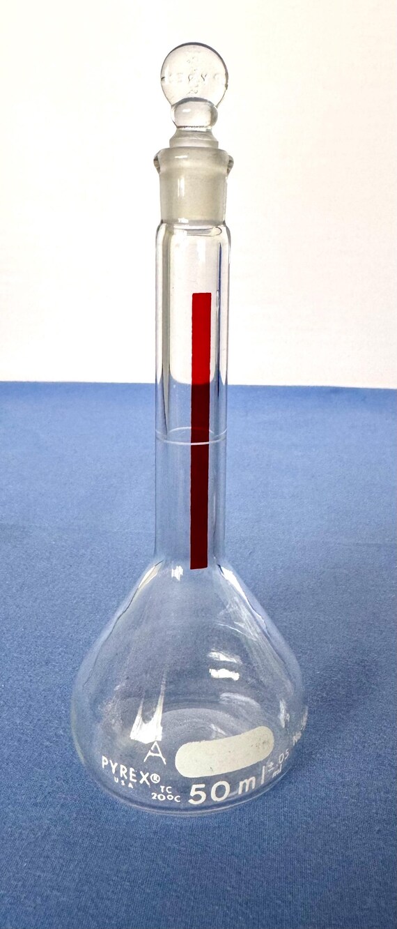 ヴィンテージ メスフラスコとビーカー - パイレックス 50ml No. 5660 