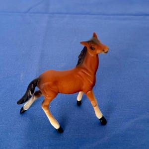 Vintage Horse Figurine Miniature Bone China