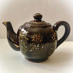 Vintage Moriage Personal Teapot Hand Painted