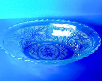 Anchor Hocking Oval Sandwich Glass Dish