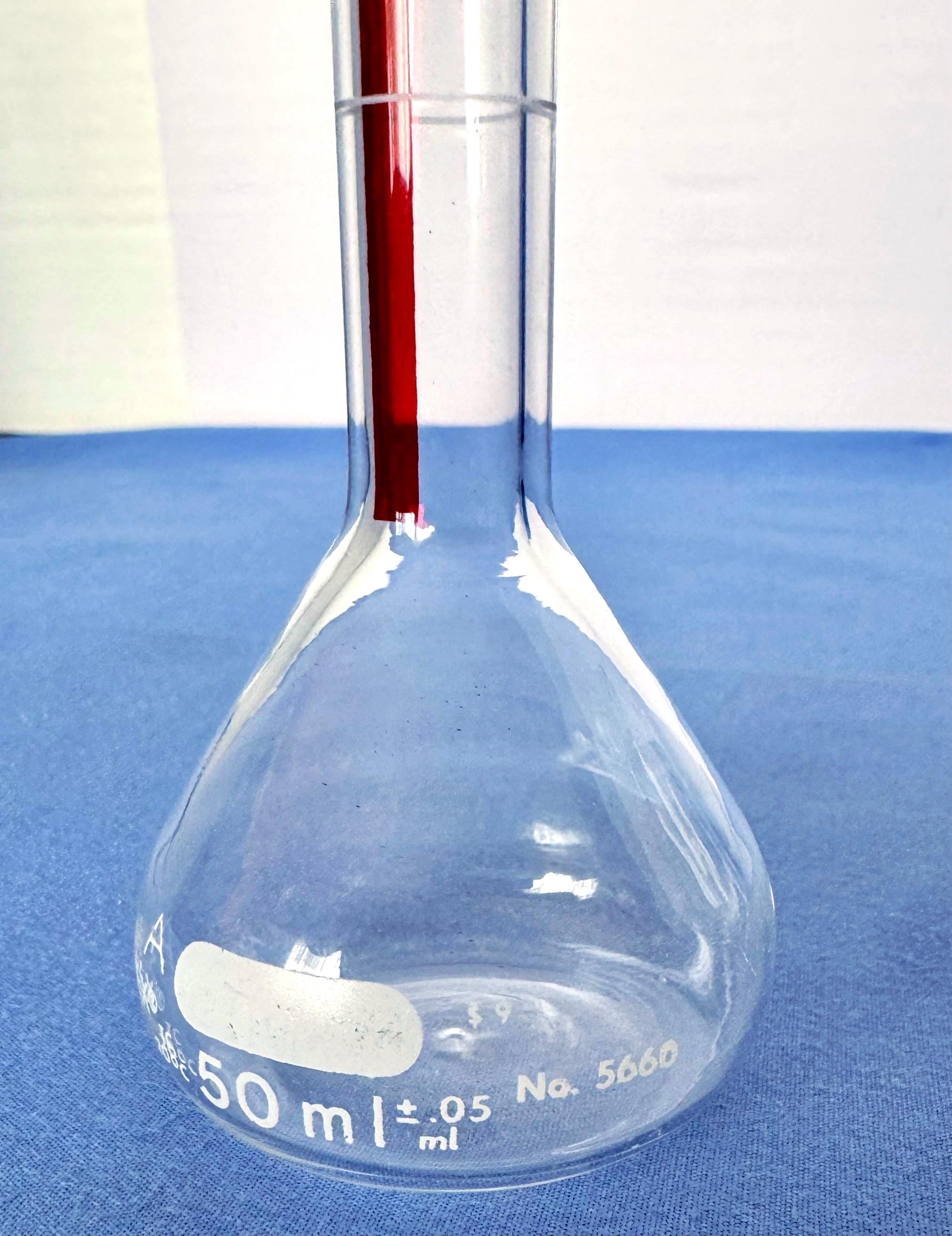 ヴィンテージ メスフラスコとビーカー - パイレックス 50ml No. 5660 