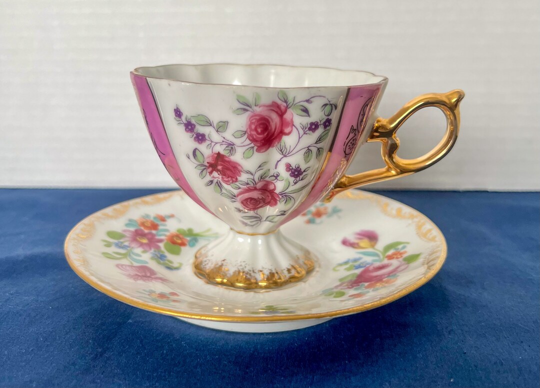 Antique Tea Cup and Saucer Richard Klem Dresden Germany - Etsy