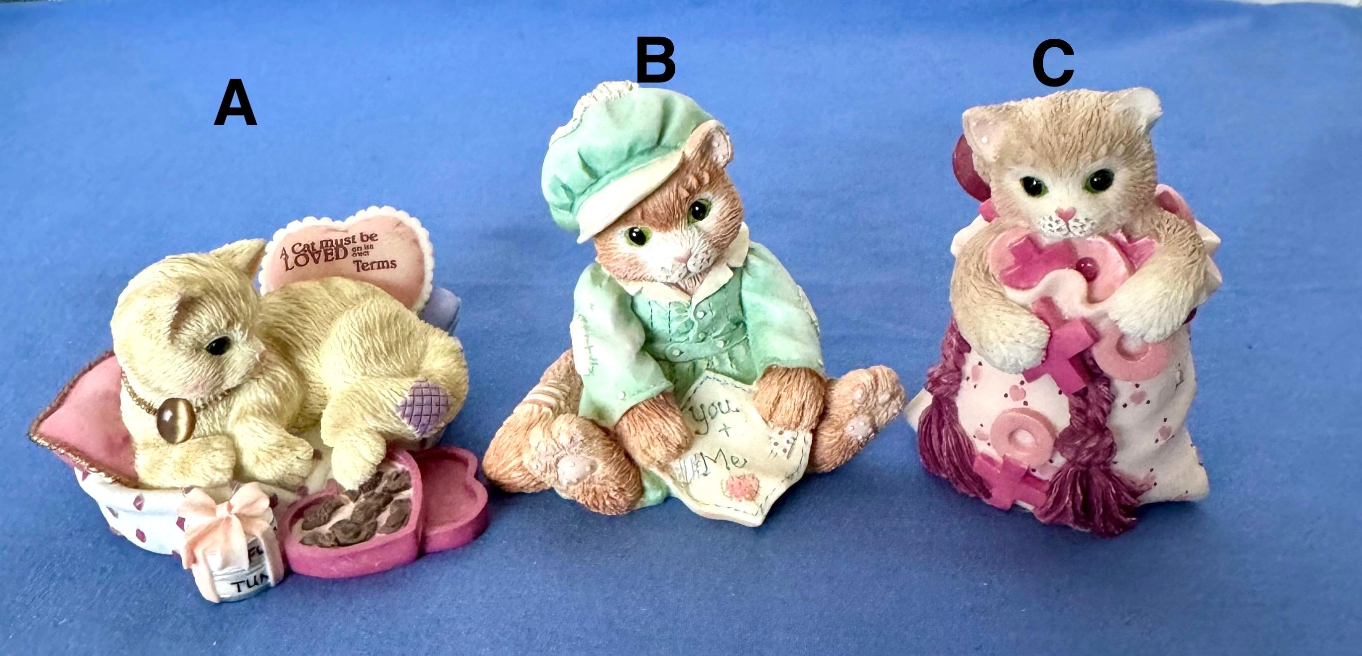 Vintage Calico Kittens by Enesco-a Car Must Be Loved on It's Own
