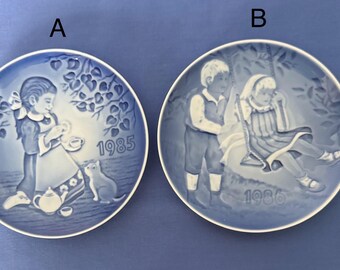 Vintage Bing and Grendahl Old Copenhagen Children's Day Plates