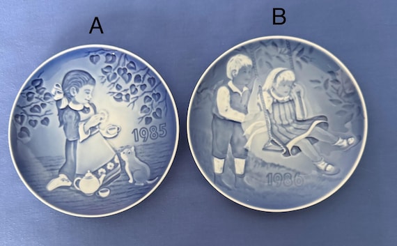 Vintage Bing and Grendahl Old Copenhagen Children's Day Plates