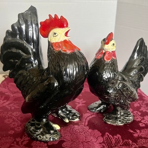 Vintage Chicken Figurines Large