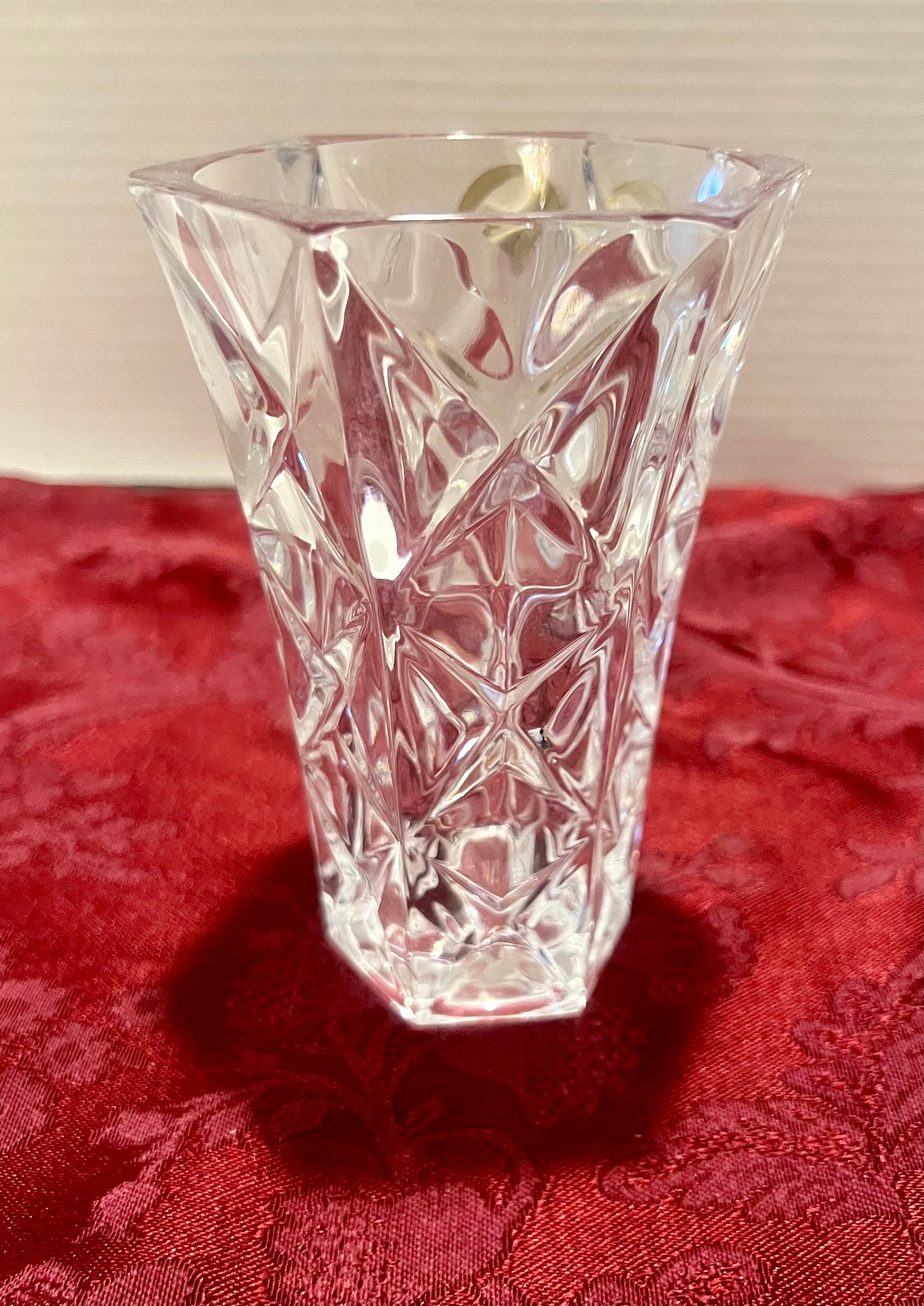 クリスタルガラス 花瓶 エッチング模様 クリスタルガラス 花瓶 エッチング模様 クリスタルガラス 花瓶