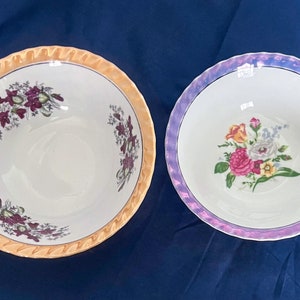 Vintage Yamatsu Style Bowls Mid Century
