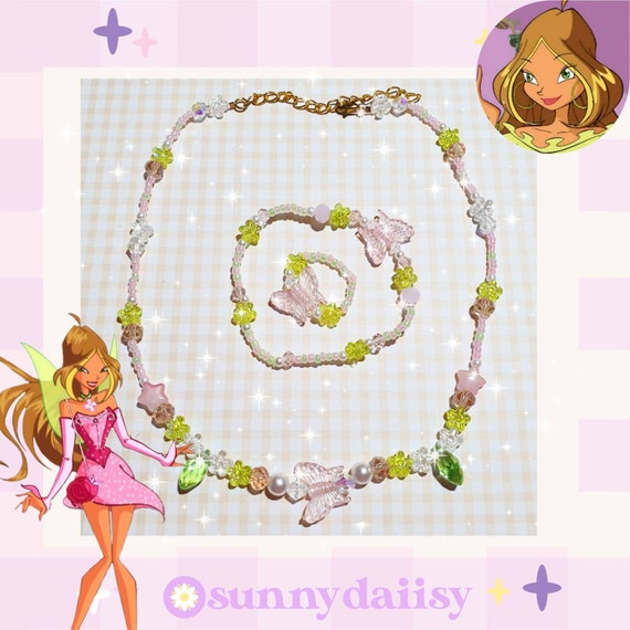 Winx Club Cartoon Inspired Necklace Set/ Bloom/ Stella/ Flora/ Etsy
