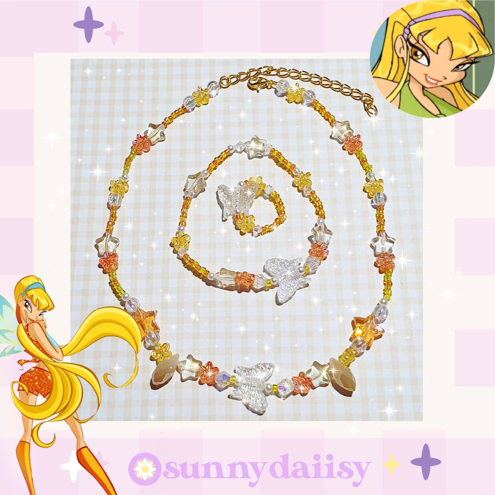 Winx Club Cartoon Inspired Necklace Set/ Bloom/ Stella/ Flora/ Etsy
