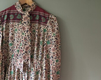 cotton maxi dress with sleeves uk