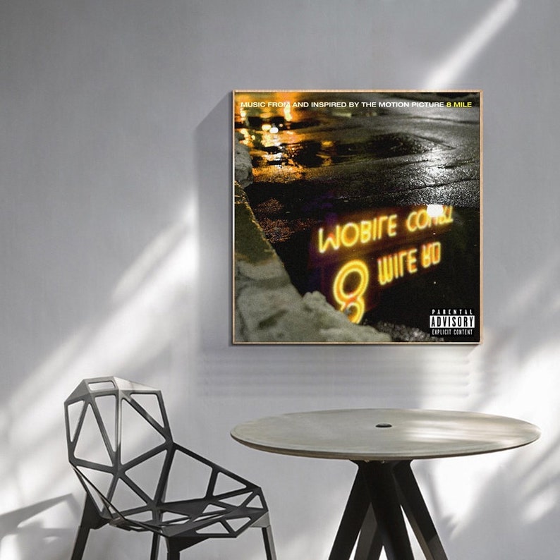 Eminem 8 mile Music Album Cover Silk Poster 24x24inch-60x60cm | Etsy