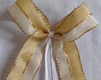 Gold weiß beige goldene Hochzeit elegant Schleife verpackung