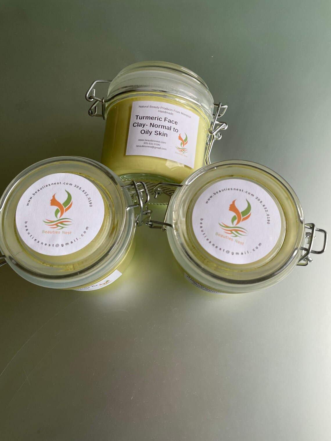 Turmeric Clay Face Mask for Normal to Oily Skin Etsy