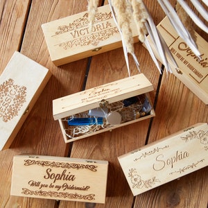 Brautjungfer Vorschlag Box, Will You Be My Bridesmaid, Brautjungfer Vorschlag Geschenk, Trauzeugin Vorschlag Box, Matrone of Honor Geschenk