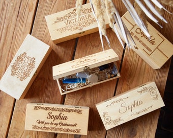 Boîte de proposition de demoiselle d’honneur, Serez-vous ma demoiselle d’honneur, Cadeau de proposition de demoiselle d’honneur, Boîte de proposition de demoiselle d’honneur, Cadeau de matrone d’honneur
