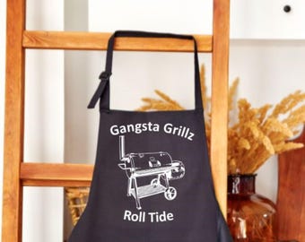 BBQ-schort geborduurd, grillmaster-schort, op maat gegraveerde snijplank voor barbecue, cadeau chef-kok, gepersonaliseerde BBQ-set voor mannen, grillcadeau