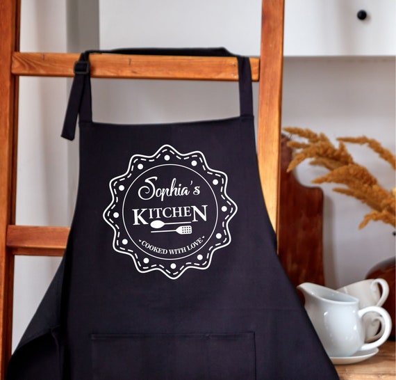 Personalized Apron for Women, Custom Womens Apron, Cooking Apron