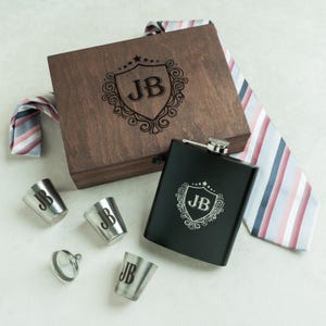 Hip flask, groomsmen gifts personalized, groomsmen gift flask, groomsman gift stainless hip flask gift for him, initial hip flask for men