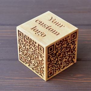 QR-Code-Würfel, QR-Code-Holzblock, Benutzerdefinierter Logo-Würfel, Scan-QR-Menü für Restaurant, Multi-QR-Code-Zeichen