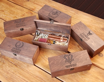 Groomsmen Proposal Box, Groomsmen Gift Box, Groomsmen Gifts, Cigar Box, Best Man Proposal, Will You Be My Groomsman, Groomsman Proposal