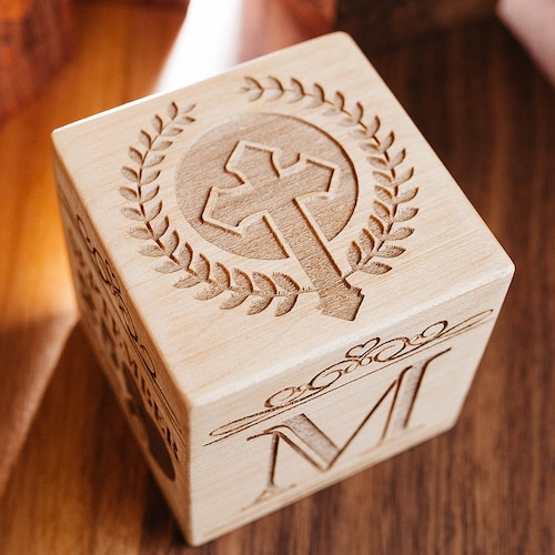 Gift From Godparents christening Blockbaptism Presentgodson Etsy