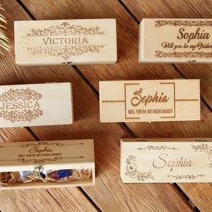 Brautjungfer Vorschlagsbox, Brautjungfer Geschenkbox, Brautjungfer Geschenkbox, Wirst du meine Brautjungfer sein, Trauzeugin Vorschlag Box