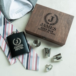 Stainless hip flask personalized, Stainless steel flask for men, personalized flask, engraved flask, black flask