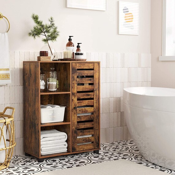 Rustic Bathroom Floor Industrial Style Furniture 3 Etsy UK