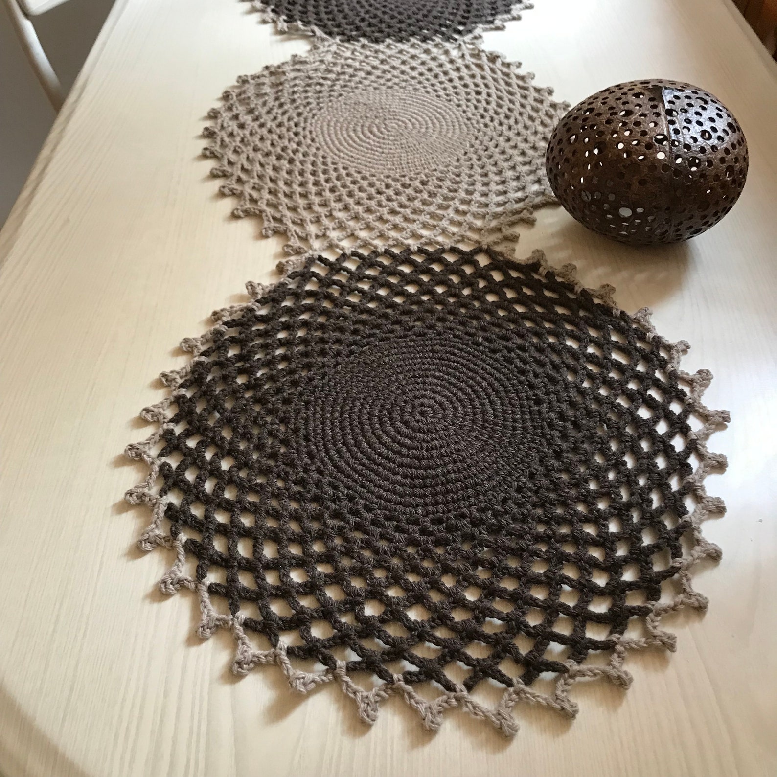 Tischläufer Neutrales Wohndekor Boho Bauernhaus Dekor | Etsy