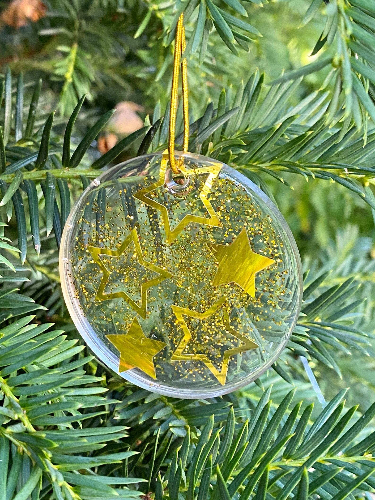Christmas Resin Stars Decor Christmas Ornaments Christmas Etsy