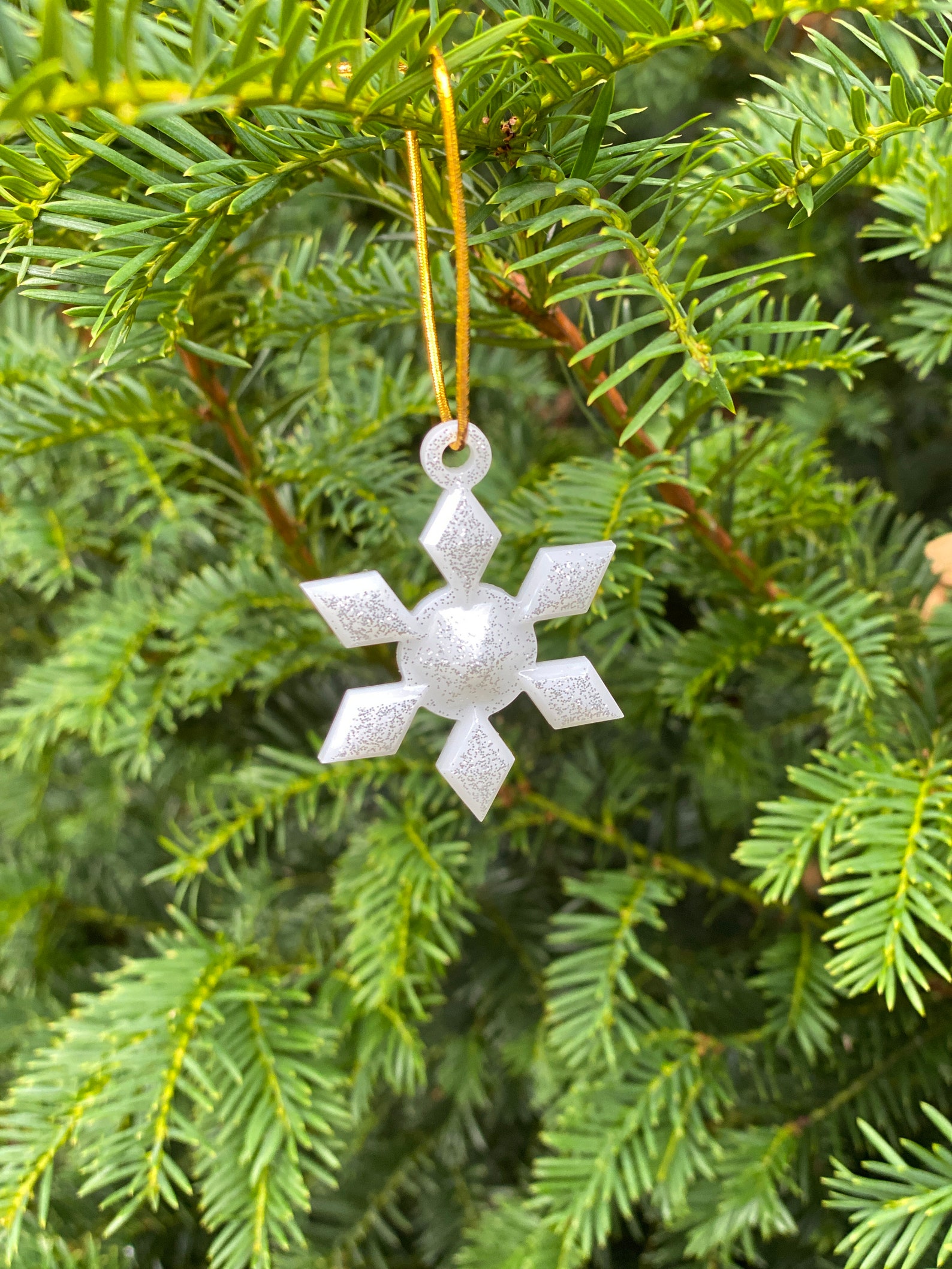 Christmas Snowflake Tree Decoration Christmas Ornaments Etsy UK