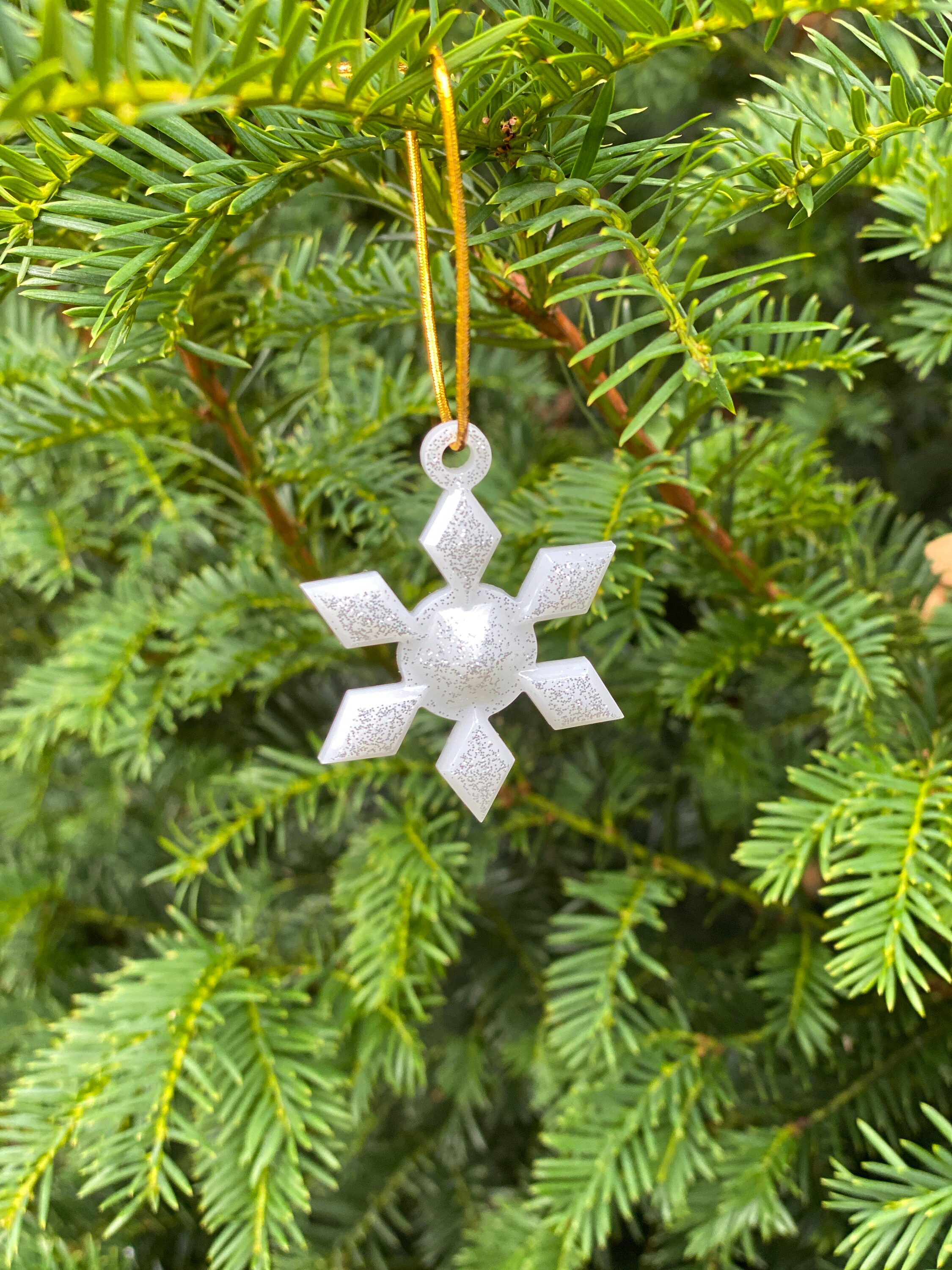 Christmas Snowflake Tree Decoration Christmas Ornaments Etsy UK