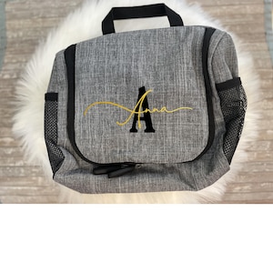 Kulturbeutel personalisiert, Kulturtasche zum aufhängen, Kosmetiktasche mit Name