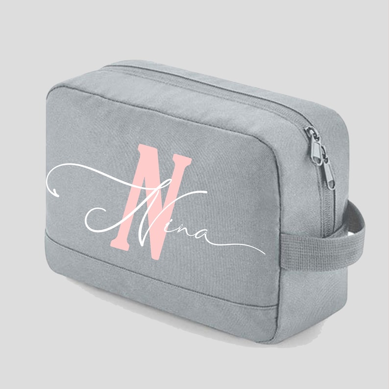 Toiletry bag/toiletry bag personalized, cosmetic bag with name, gift with name image 1
