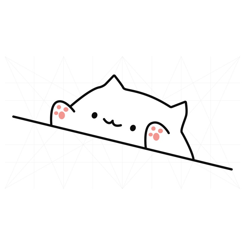 Bongo Cat Bongo Cat Svg Bongo Cat Meme Cat Svg Best Friend Gift Svg